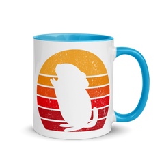 Chinchilla Retro Tasse | Zweifarbige Tasse