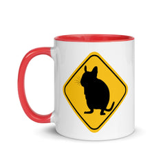 Degu Warning Sign | Zweifarbige Tasse