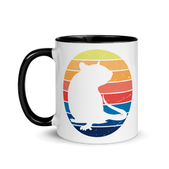 Ratten Vintage Sonne | Zweifarbige Tasse