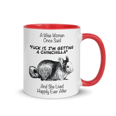 A Wise Woman Once Chinchillas 2 | Zweifarbige Tasse