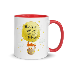 Thanks Fox Ballon | Zweifarbige Tasse