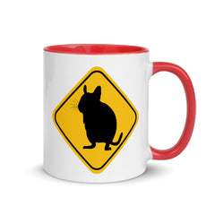 Degu Warning Sign | Zweifarbige Tasse