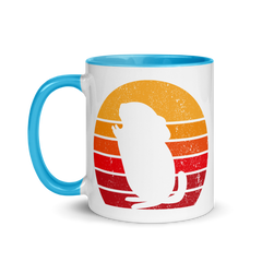 Chinchilla Retro Tasse | Zweifarbige Tasse