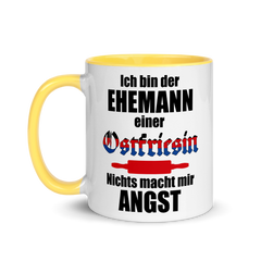 Ehemann einer Ostfriesin | Zweifarbige Tasse