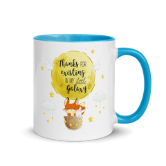Thanks Fox Ballon | Zweifarbige Tasse