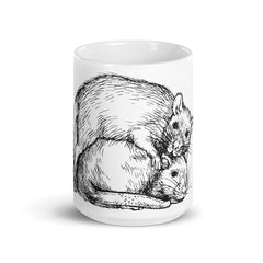 Zwei Ratten | Tasse für Rattenhalter