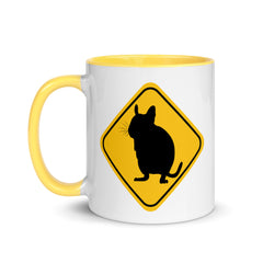 Degu Warning Sign | Zweifarbige Tasse