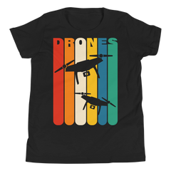 Zeigt ein T-Shirt für Kids und Teenager mit Drohnen Vintage | T-Shirt für Kinder & Jugendliche