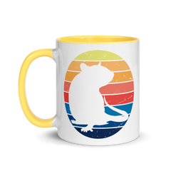 Ratten Vintage Sonne | Zweifarbige Tasse