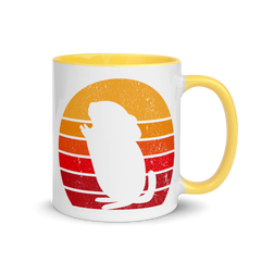Chinchilla Retro Tasse | Zweifarbige Tasse