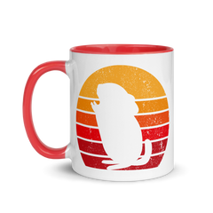 Chinchilla Retro Tasse | Zweifarbige Tasse