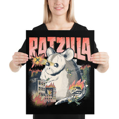 Zeigt leuke ratzilla poster in Farbe 16×20
