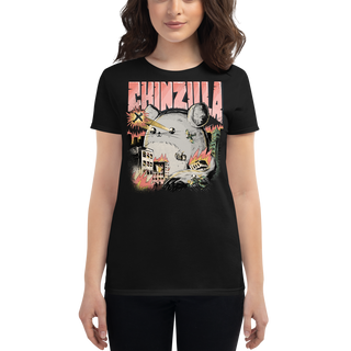 Eine Dame trägt Chinzilla | Frauen T-Shirt