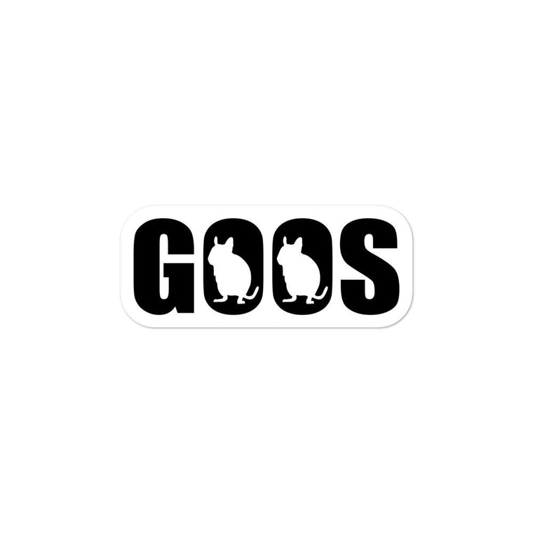 GOOS | Gestanzte Aufkleber | Lustiger Degu Spruch | Vinyl Aufkleber mit Degus | Für Degubesitzer Deguhalter