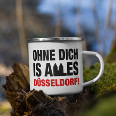 Ohne Dich is alles Düsseldorf | Emaille Tasse