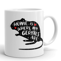 Süße Tasse für Halter der mongolischen Wüstenrennmaus. Lustiger Rennmausspruch