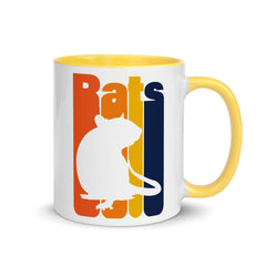 Ratten | Vintage Farbratte | Zweifarbige Tasse