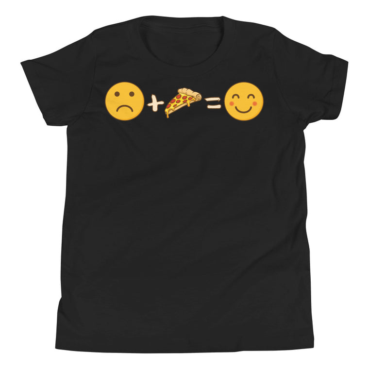 Zeigt ein T-Shirt für Kids und Teenager mit Pizza Emotions | T-Shirt für Kinder & Jugendliche