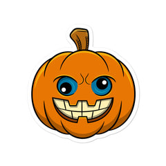 Halloween - Mies gelaunter Kürbis | Vinyl Aufkleber