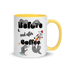 Before & After Coffee | Zweifarbige Tasse