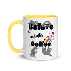 Before & After Coffee | Zweifarbige Tasse