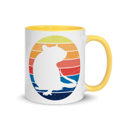 Ratten Vintage Sonne | Zweifarbige Tasse