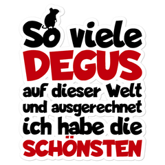 Degus Lustiger Spruch | Aufkleber