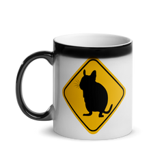 Degu Warning Sign | Glänzende Zaubertasse