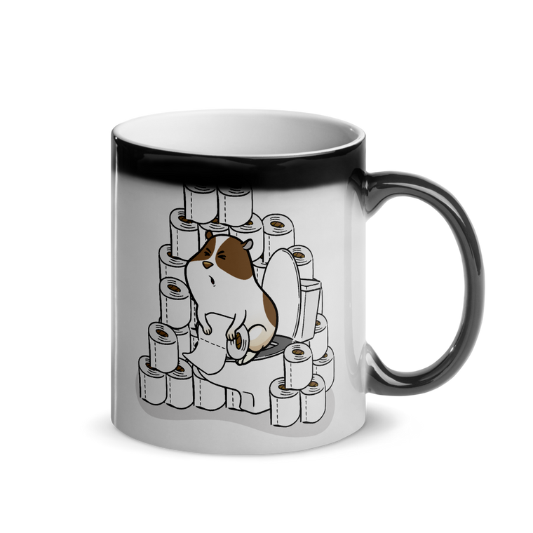 Toilettenpapier hamstern | Glänzende Zaubertasse