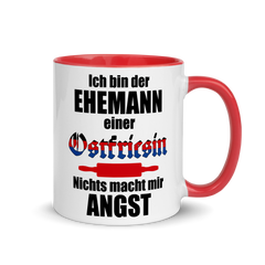 Ehemann einer Ostfriesin | Zweifarbige Tasse