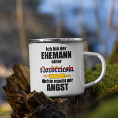 Ehemann einer Nordfriesin | Emaille Tasse