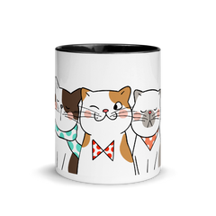Lustiges Katzen | Zweifarbige Tasse