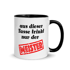 Tasse für den Meister | Zweifarbige Tasse