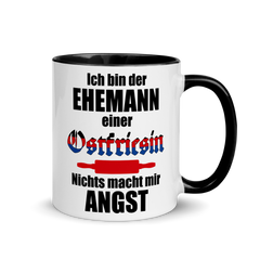 Ehemann einer Ostfriesin | Zweifarbige Tasse
