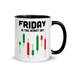 Lustiger Aktienhändler Spruch | Tasse mit farbiger Innenseite online kaufen - jimbeels.store