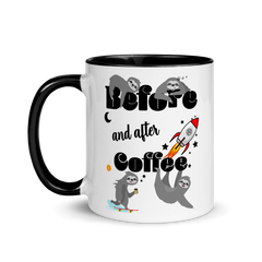 Before & After Coffee | Zweifarbige Tasse