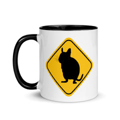 Degu Warning Sign | Zweifarbige Tasse