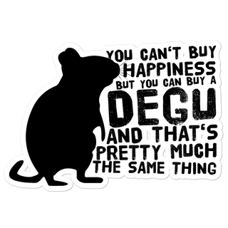 Funny degu saying | Vinyl decal