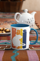 Ratten | Vintage Farbratte | Zweifarbige Tasse