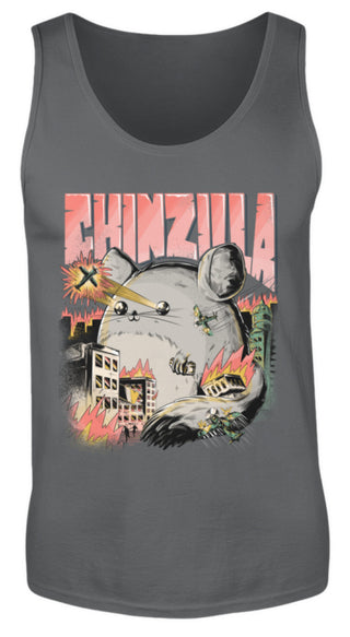 Funny Chinzilla Chinchilla Owners | Herren Tank Top in Charcoal (Solid) in Größe S