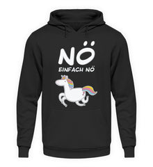 Zeigt no einhorn cooler spruch unisex kapuzenpullover hoodie in Farbe Sun Yellow