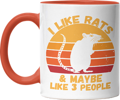 I like rats and maybe like 3 more people Witzige Orange Tasse kaufen Geschenk