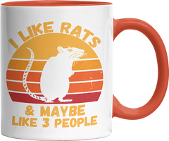 I like rats and maybe like 3 more people Witzige Orange Tasse kaufen Geschenk