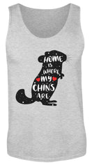 Zeigt chinchillas cooler spruch geschenk herren tanktop in Farbe White