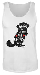 Chinchillas | Cooler Spruch | Geschenk | Herren Tank Top in White in Größe S