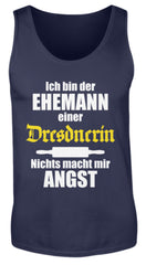 Zeigt lustiger spruch ehemann einer dresdnerin herren tanktop in Farbe Black