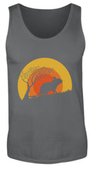 Zeigt degus retro vintage sun herren tanktop in Farbe Black