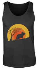 Degus Retro | Vintage Sun | Herren Tank Top in Black in Größe S