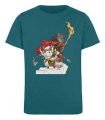 Zeigt barbarian chinchilla bros kinder organic t shirt 1 in Farbe Azure