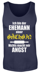 Zeigt lustiger spruch ehemann einer sachsin herren tanktop 1 in Farbe Black